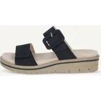 Caprice Mule, blue, made of Leather with Wedge heel, Size 41