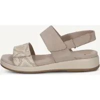 Caprice Sandal, beige, made of Leather without heel, Size 41