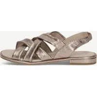 Caprice Sandal, brown, made of Leather with Block heel, Size 38