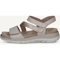 Caprice Sandal, white, made of Leather without heel, Size 36