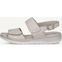Caprice Heeled sandal, white, made of Leather without heel, Size 39