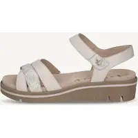 Caprice Sandal, white, made of Leather with Wedge heel, Size 37