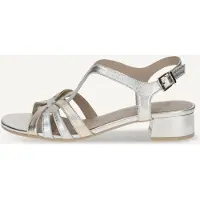 Caprice Heeled sandal, gold, made of Leather with Block heel, Size 37
