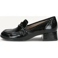 Caprice Trotteur, black, made of Leather with Block heel, Size 40.5