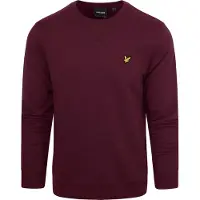 Lyle & Scott Trøje i Bordeaux Bourgogne måle