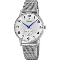 Festina F20568-1 Retro Sølvfarvet/Stål Ø36 mm