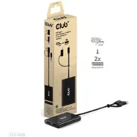 Club 3D - Videoadapter - USB-C, USB Type A (han) til DisplayPort (hun) - 4K60 Hz support