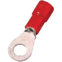 Intercable Ringkabelsko isoleret rød 0,5-1mm2 M6 DIN46237 - (100 stk.)