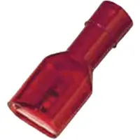 INTERCABLE TOOLS GmbH Fuld isoleret spademuffe rød 6,3x0,8 0,5-1mm2 - (100 stk.)