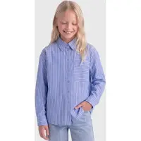 ONLY GIRLS Bluse 'KOGCosmo' blå / hvid