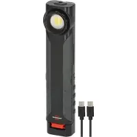 Brennenstuhl genopladelig LED håndlampe HL 600 AD, dynamo hurtig opladning 600+180 lm, IP54 1178590200