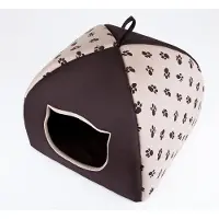 HOBBYDOG Igloo booth - Beige with paws R3