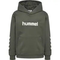 Hummel Hættetrøje - HmlJR - Castor Gray - - 5-6 år (110-116) - Hættetrøje