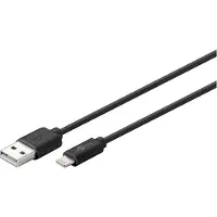 Pro USB-A <-> Lightning - 2m - Sort