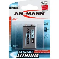 Ansmann Batteri 9v litium (10,8volt)