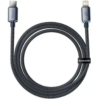 Baseus Crystal Shine USB-C / Lightning Kabel CAJY000201 - 1.2m - Sort