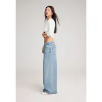Stradivarius Jeans Med Krydset Talje 0-721 36