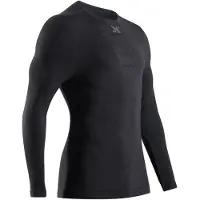 X-Bionic - Skiundertøj - Mightywool Shirt LS M Black til UnisexUld - Størrelse L - Sort