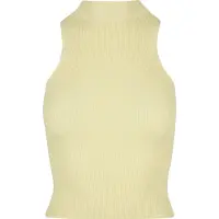 Urban Classics Short Rib Knit Turtleneck ærmeløs T-shirt