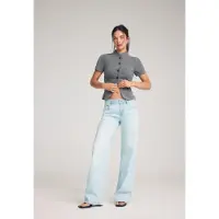Stradivarius D91 Jeans Med Low Waist Og Brede Ben 0-700 44