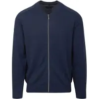 Casamoda cardigan med lynlås blå Blå Mørkeblå måle