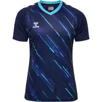 Hummel Funktionsskjorte 'Match Triumph' navy / azur / mørkeblå / hvid