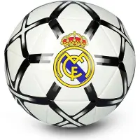 Adidas Real Madrid Fodbold Club - Hvid/sort - , størrelse Ball SZ. 5