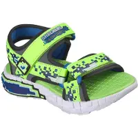 SKECHERS Sandaler - Mega Splash 4K - Lime/ Sort - - 31 - Sandal