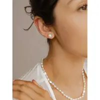 Hey Happiness Øreringe 'Dot Pearl' sølv