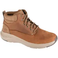 SKECHERS Skecherstil mænd. 205175 Brune læderstøvler Relaxed Fit: Parson - Ederic (45), Beige, Fast, Blonder, Casual