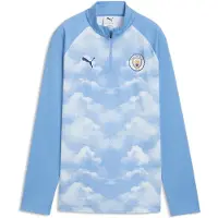 Puma Manchester City Aufwärmoberteil mit Reißverschluss bis zum Hals, størrelse Small