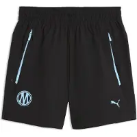 Puma Olympique de Marseille PUMATECH Relaxed Woven Shorts Men, Clothing, Black/Vibrant Blue, 3XL