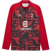 Puma Ac Milan Warm Up Før Kampen Halv Lynlås Sweatshirt