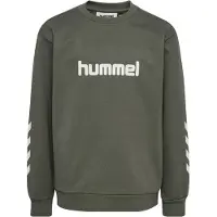 Hummel Sweatshirt - HmlJR Logo - Castor Gray - - 11-12 år (146-152) - Sweatshirt