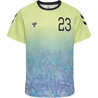 Hummel T-Shirt - hmlSHIMMER - Shadow Lime/Sort - - 10 år (140) - T-Shirt
