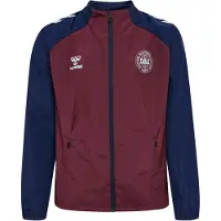 Hummel Danmark Træningsjakke 26 Pro - Bordeaux/Navy Børn - , størrelse 152 cm