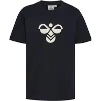 Hummel T-Shirt - hmlJR Reg Tukas - Sort m. Logo - - 5-6 år (110-116) - T-Shirt