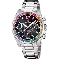 Festina Dameur F20606-3 Boyfriend Sort/Stål Ø39 mm