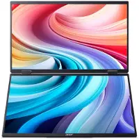 Acer PD3, PD163QT, Dobbeltskærm, Foldbar og Bærbar med Touchfunktion