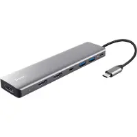 Trust Computer Products Trust Dalyx 7-in-1 USB-C Multiport Adapter - Dockingstation - USB-C 3.2 - 2 x HDMI, DP