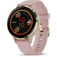 Garmin Venu 3S - 41 mm - støvrose - smart ur med bånd - silikone - håndledsstørrelse: 110-175 mm - display 1.2 - 8 GB - Bluetooth, Wi-Fi, ANT+ - 40 g