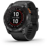 Garmin Fenix 7X Pro Solar med sort rem - A - Som ny
