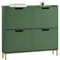 SoBuy Skoskab FSR100-SY – 100x90x19 cm