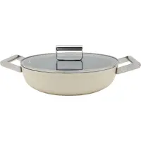 Smeg 50's style keramisk sauterpande med låg Ø28 cm Cream