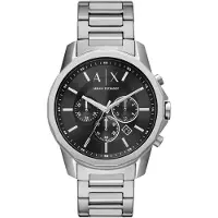 Armani Exchange Herreur AX1720 Banks Sort/Stål Ø44 mm