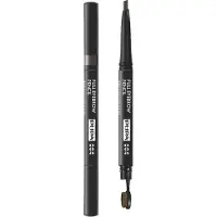 PUPA Milano Definer øjenbrynspenciller 2-i-1 004 Extra Dark 0,2 g (parabenfri) inkl. børste