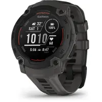 Garmin Instinct E - 45 mm - sort fiberforstærket polymer - Ja smart ur med bånd - silikone - trækul - monokrom - 128 MB - Bluetooth, ANT+ - 48 g