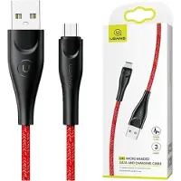 Usams 3m MicroUSB-kabel hurtigopladning rød