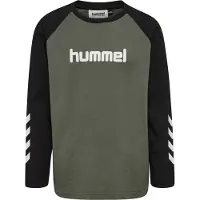 Hummel Bluse - HmlJR Logo - Castor Gray - - 5-6 år (110-116) - Bluse