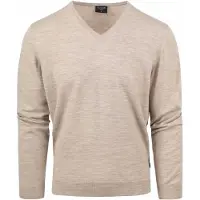 Olymp Olyp Casual Uldtrøje i Beige åle